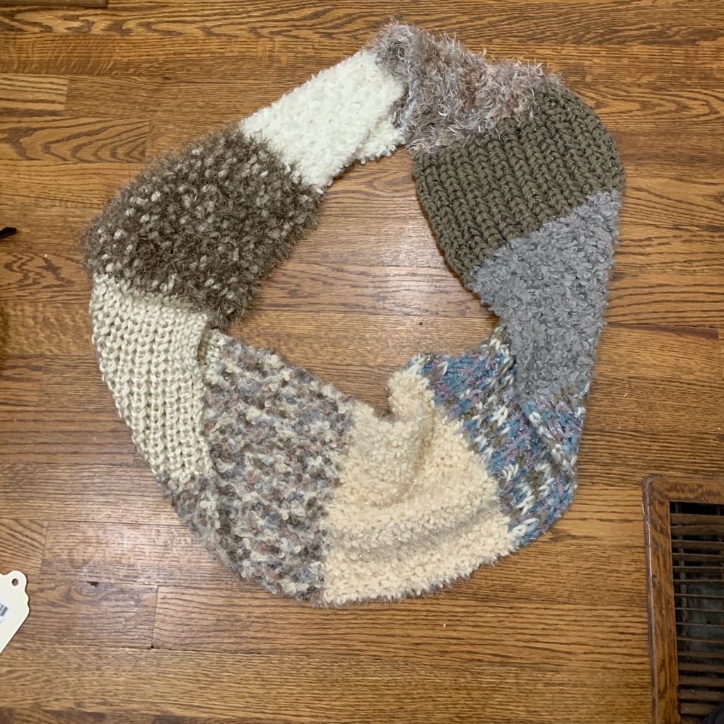Chunky Multi Patterned Infinity Scarf